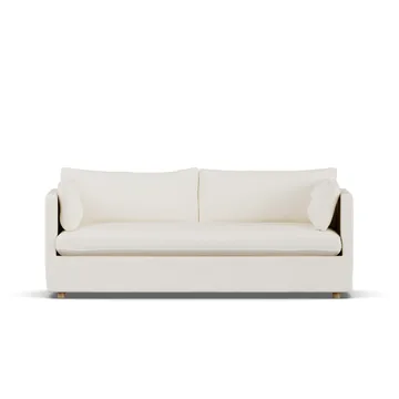 Linnevik sofa - Jump off white 1954-witgeoliede eiken, 3-zits, met rok - 1898