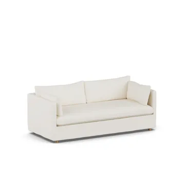 Linnevik sofa - Jump off white 1954-witgeoliede eiken, 3-zits, met rok - 1898