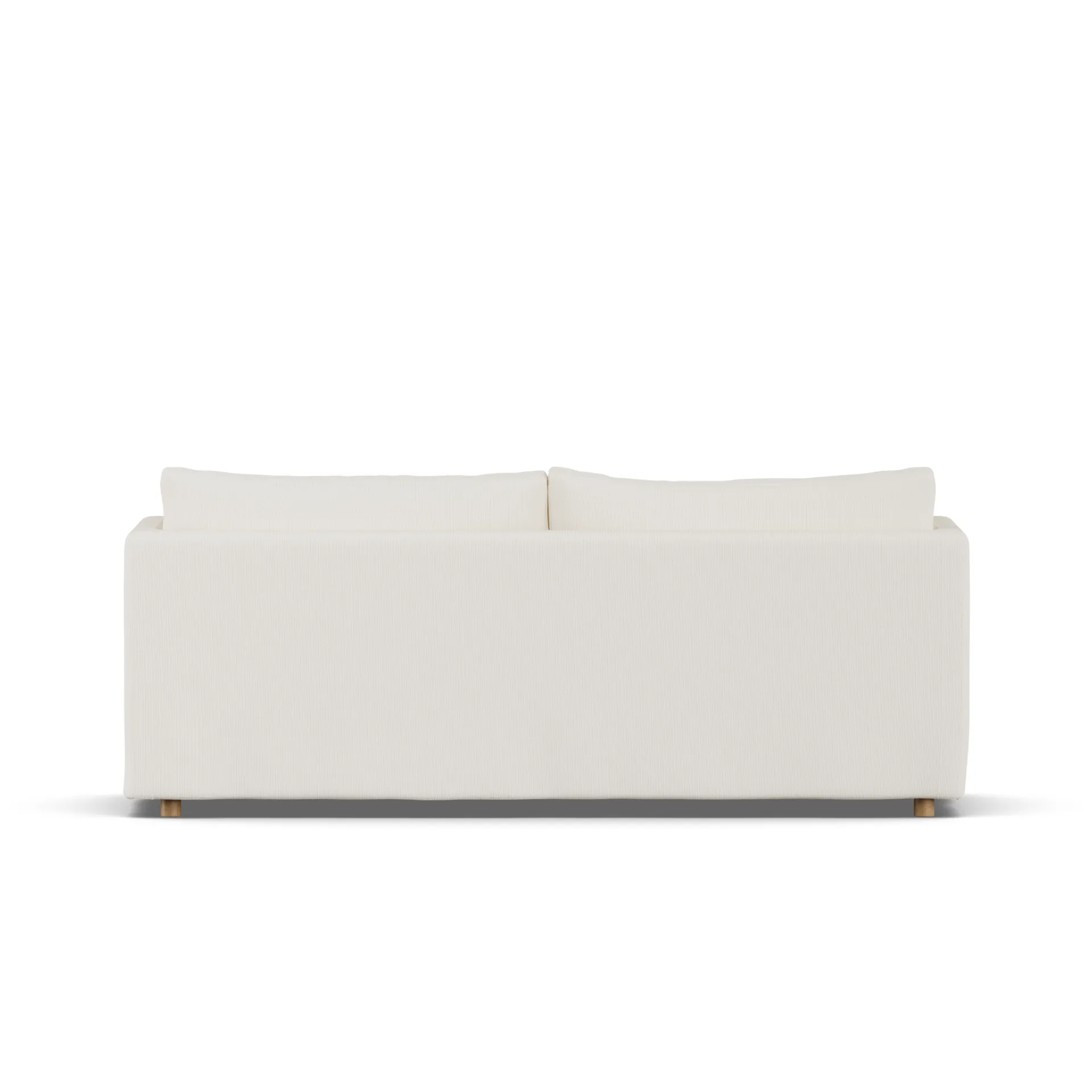 Linnevik sofa, Jump off white 1954-witgeoliede eiken, 3-zits, met rok 1898