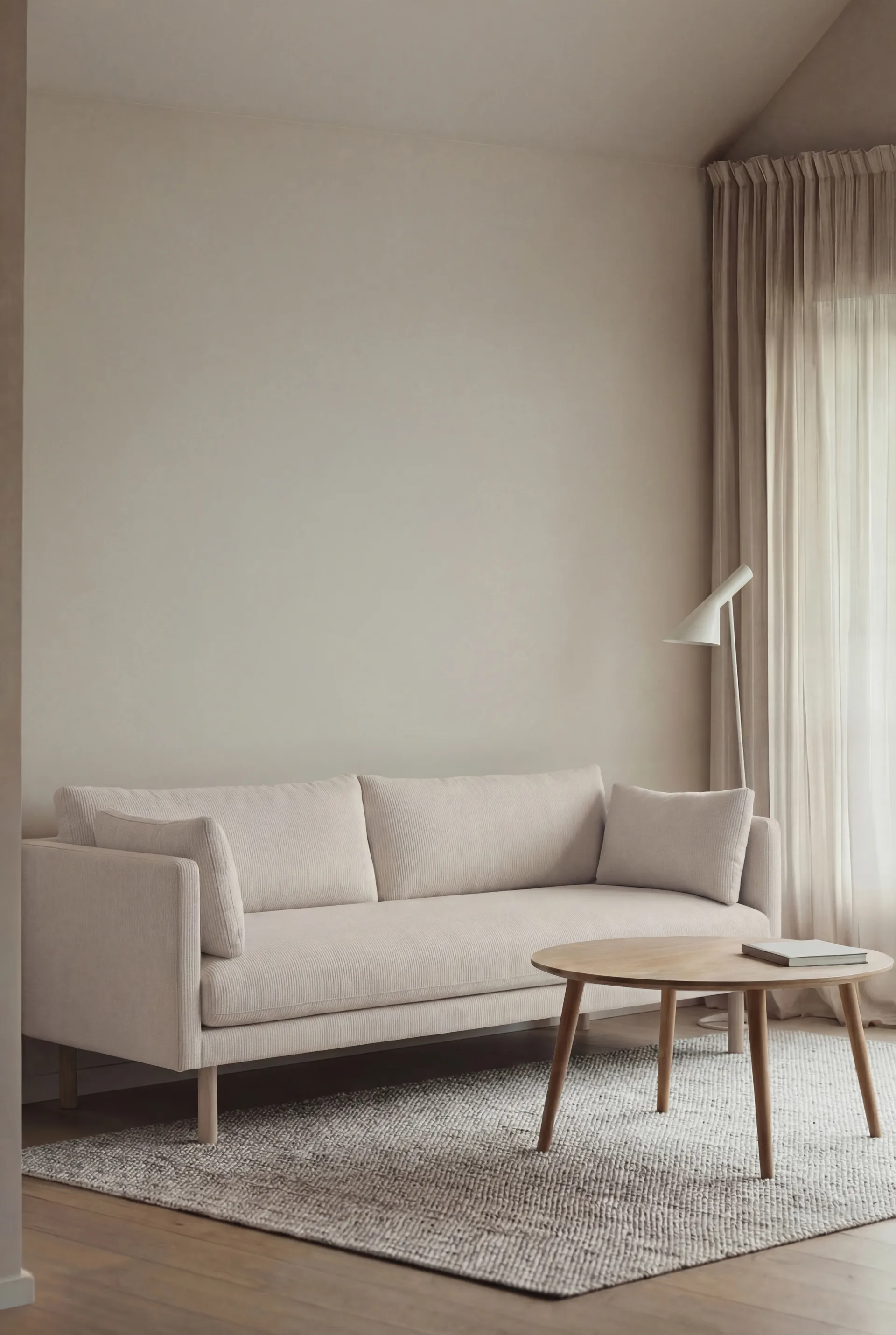 Linnevik sofa, Jump Off White 1954-witgeoliede eiken, 3-zits 1898