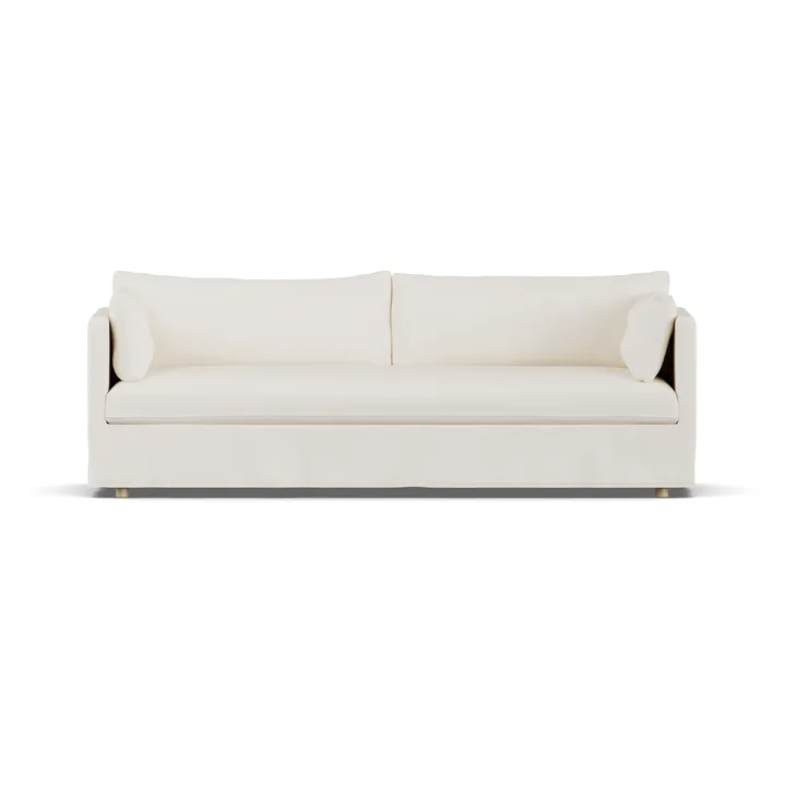 Linnevik sofa - Jump off white 1954-witgeoliede eiken, 4-zits, met rok - 1898