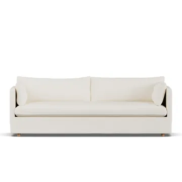 Linnevik sofa - Jump off white 1954-witgeoliede eiken, 4-zits, met rok - 1898