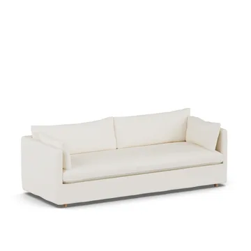 Linnevik sofa - Jump off white 1954-witgeoliede eiken, 4-zits, met rok - 1898