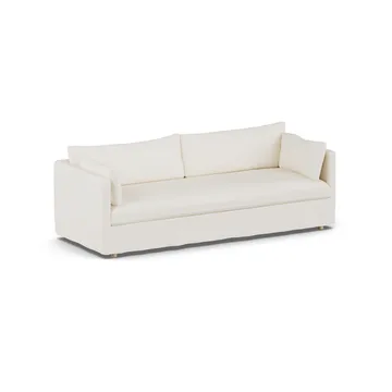 Linnevik sofa - Jump off white 1954-witgeoliede eiken, 4-zits, met rok - 1898