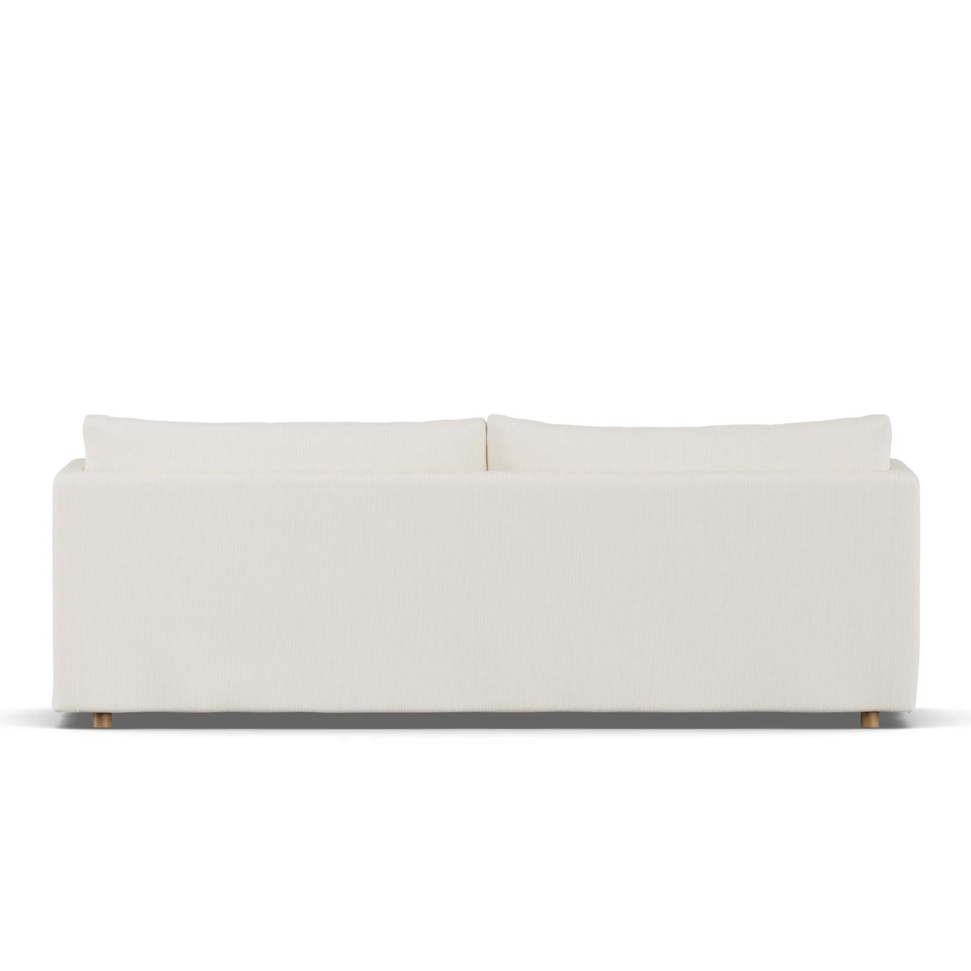 Linnevik sofa, Jump off white 1954-witgeoliede eiken, 4-zits, met rok 1898