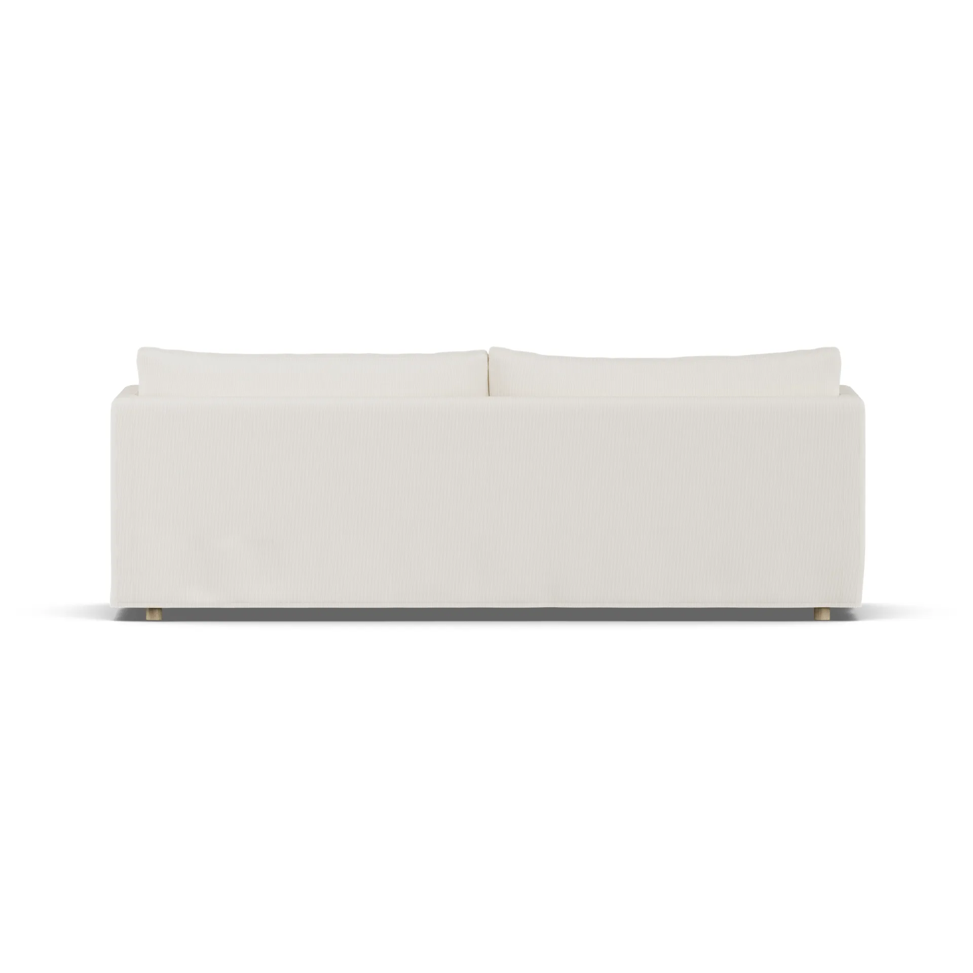 Linnevik sofa, Jump off white 1954-witgeoliede eiken, 4-zits, met rok 1898