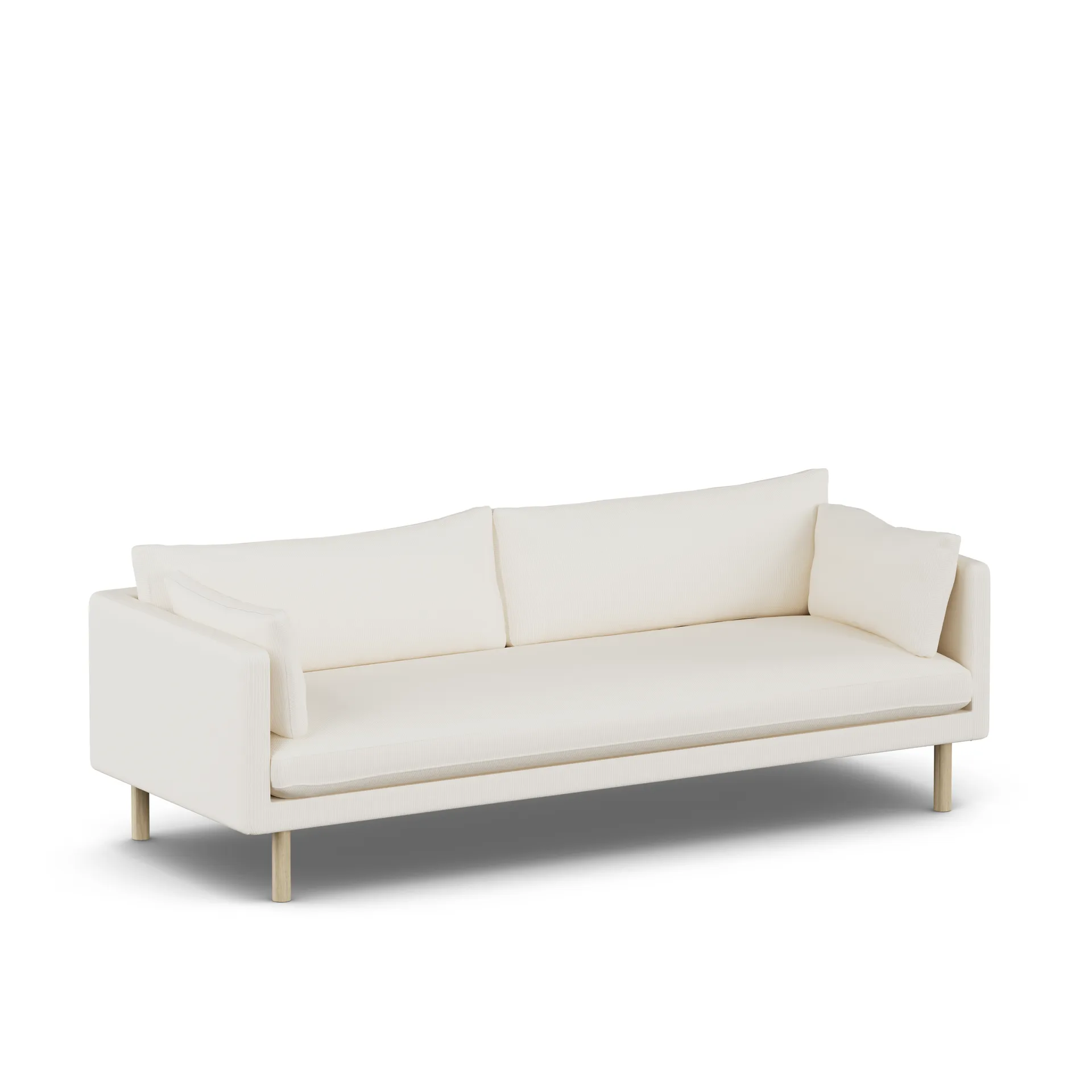 Linnevik sofa, Jump Off White 1954-witgeoliede eiken, 4-zits 1898