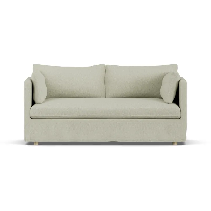 Linnevik sofa - Luiza Beige 3981-witgeoliede eiken, 2-zits, met rok - 1898