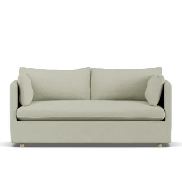 Linnevik sofa - Luiza Beige 3981-witgeoliede eiken, 2-zits, met rok - 1898