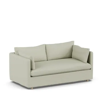 Linnevik sofa - Luiza Beige 3981-witgeoliede eiken, 2-zits, met rok - 1898