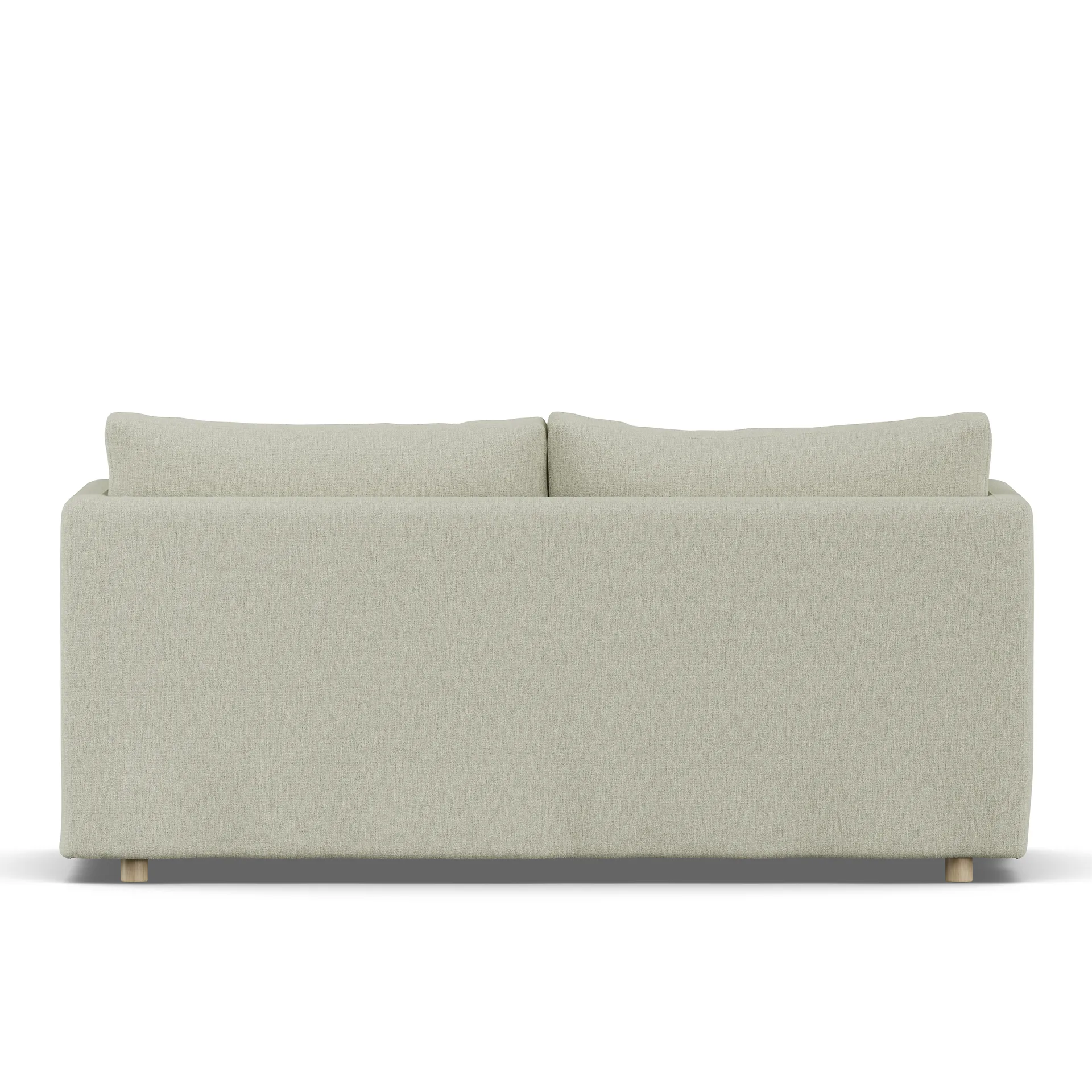 Linnevik sofa, Luiza Beige 3981-witgeoliede eiken, 2-zits, met rok 1898