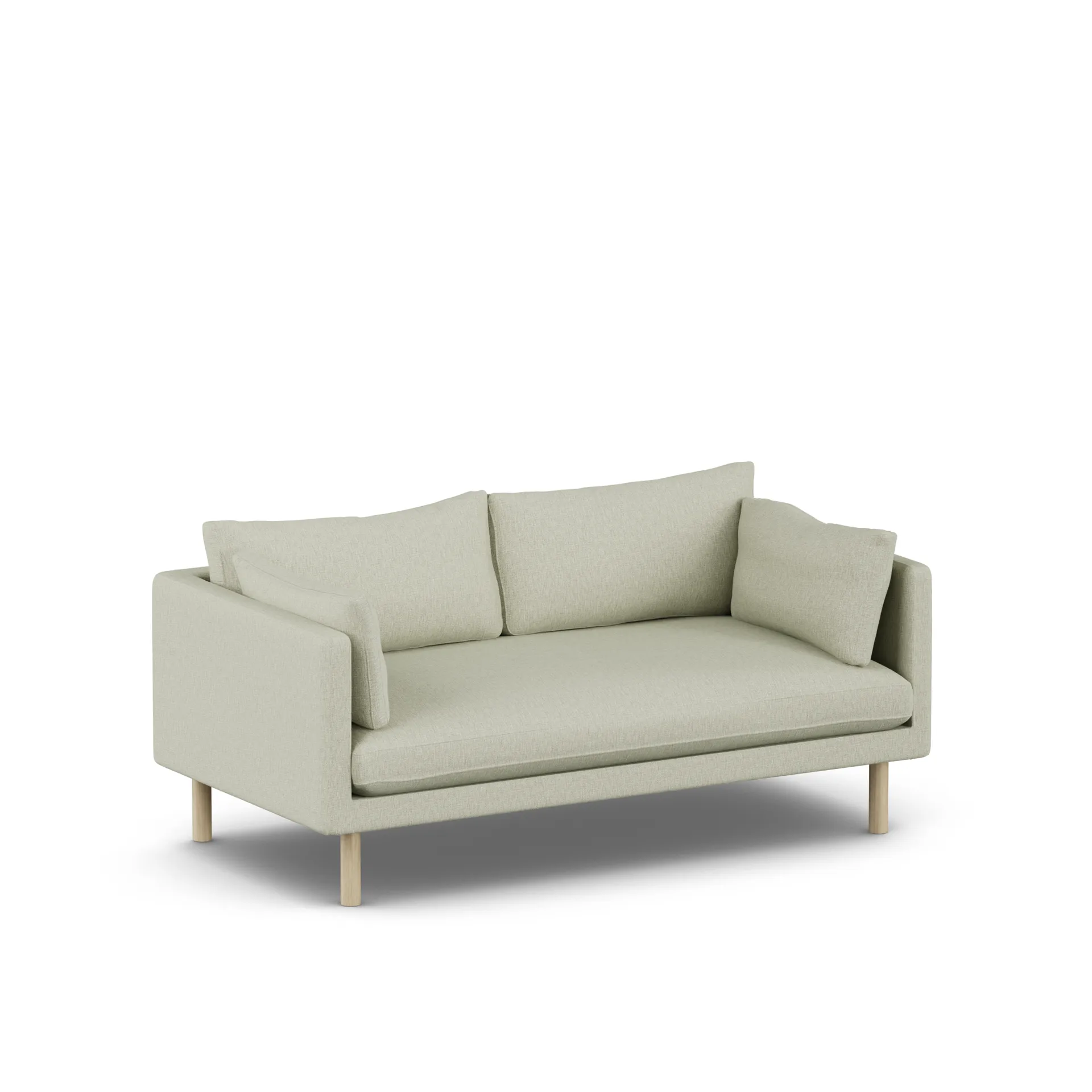 Linnevik sofa, Luiza Beige 3981-witgeoliede eiken, 2-zits 1898