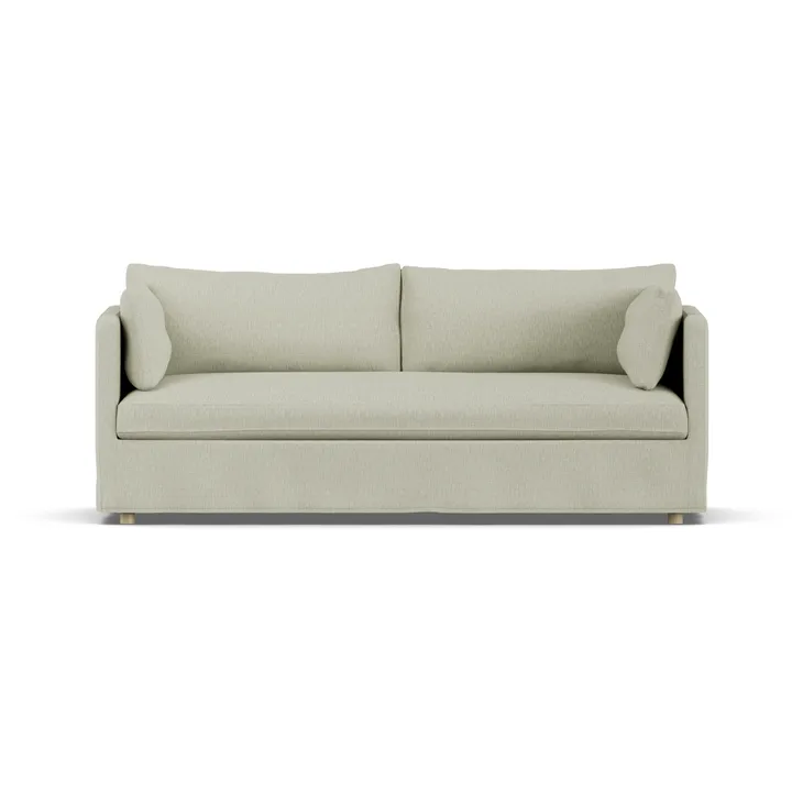 Linnevik sofa - Luiza Beige 3981-witgeoliede eiken, 3-zits, met rok - 1898