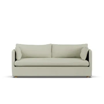 Linnevik sofa - Luiza Beige 3981-witgeoliede eiken, 3-zits, met rok - 1898