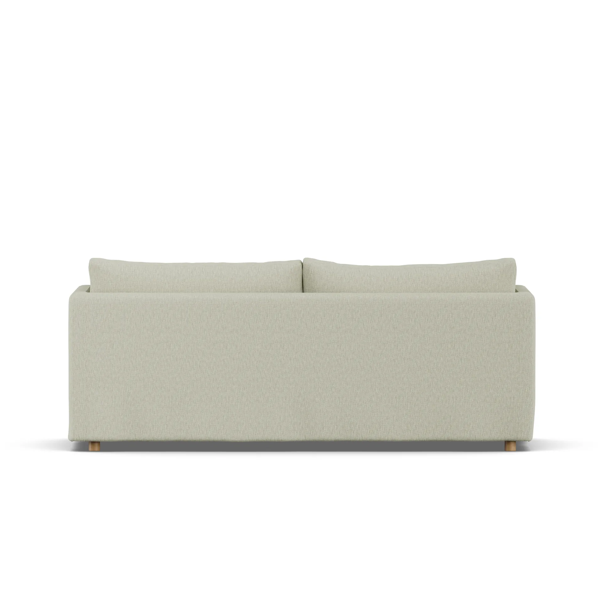 Linnevik sofa, Luiza Beige 3981-witgeoliede eiken, 3-zits, met rok 1898