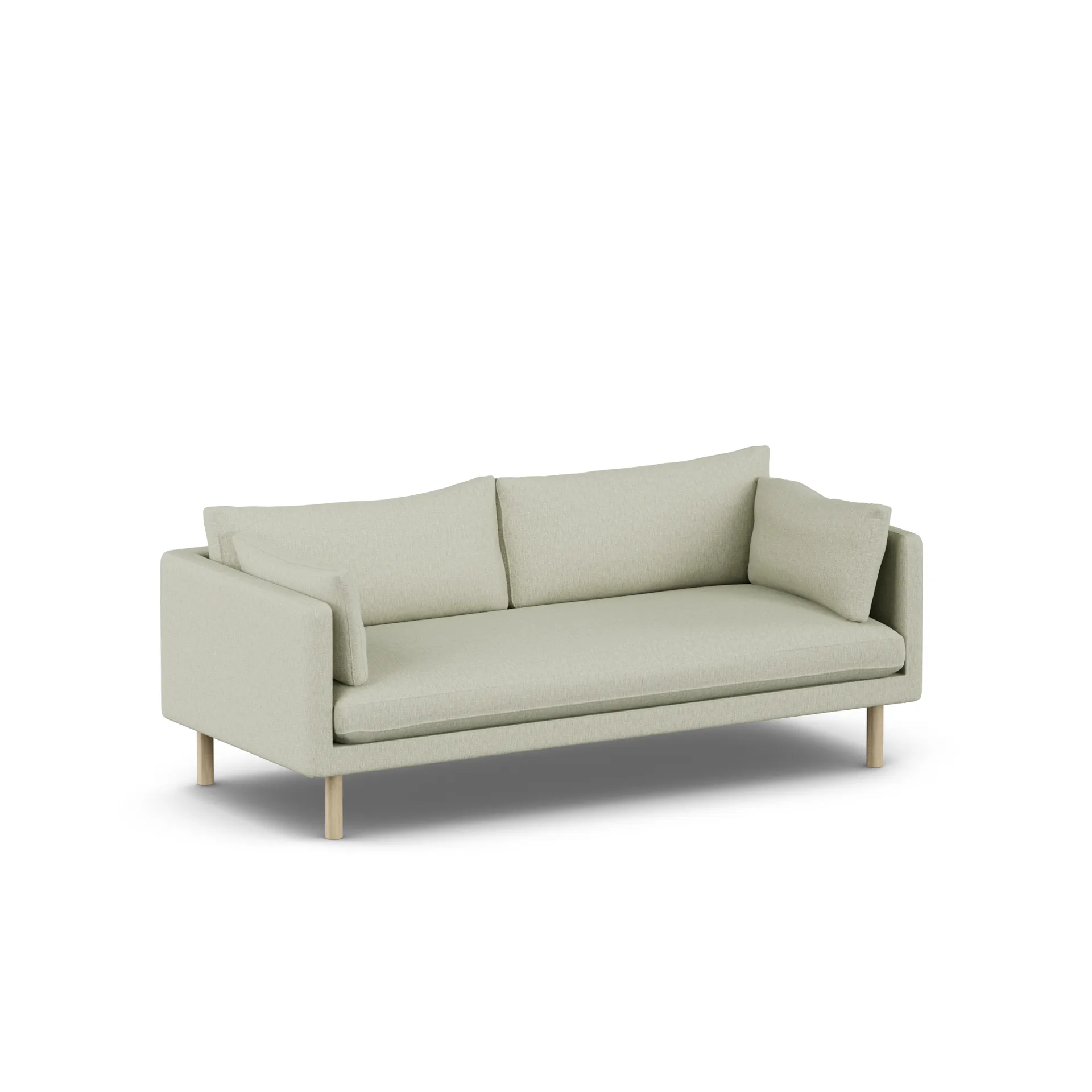 Linnevik sofa, Luiza Beige 3981-witgeoliede eiken, 3-zits 1898