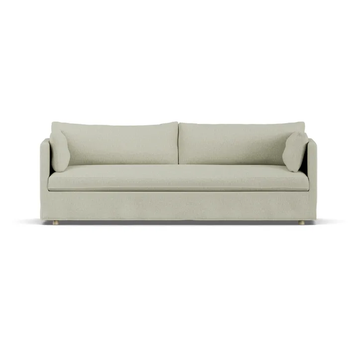 Linnevik sofa - Luiza beige 3981-witgeoliede eiken, 4-zits, met rok - 1898