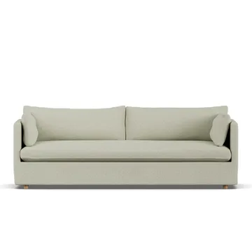 Linnevik sofa - Luiza beige 3981-witgeoliede eiken, 4-zits, met rok - 1898