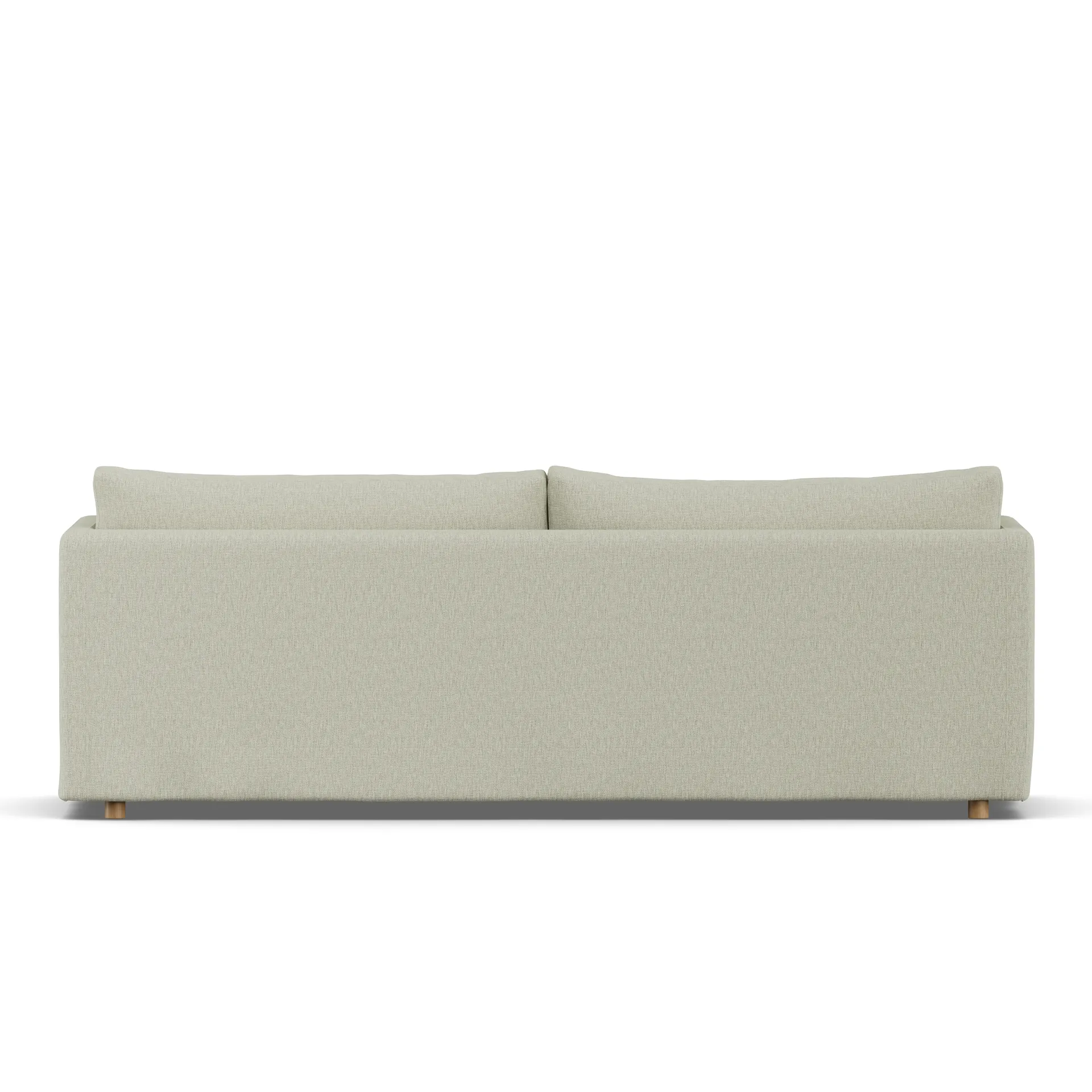 Linnevik sofa, Luiza beige 3981-witgeoliede eiken, 4-zits, met rok 1898