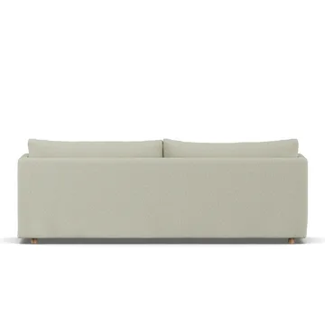 Linnevik sofa - Luiza beige 3981-witgeoliede eiken, 4-zits, met rok - 1898