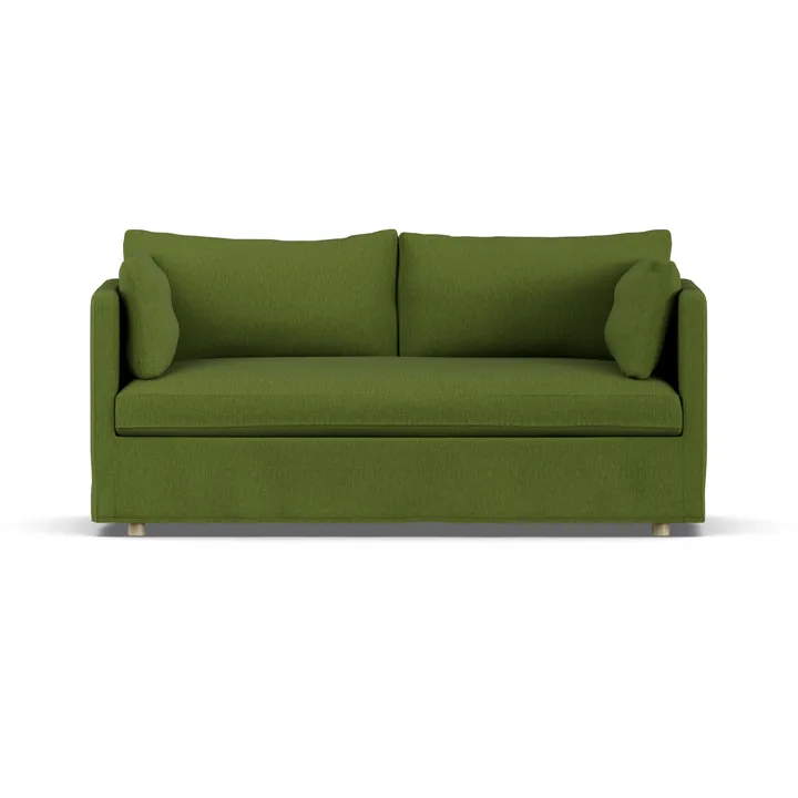 Linnevik sofa - Luiza Green 3975-witgeoliede eiken, 2-zits, met rok - 1898