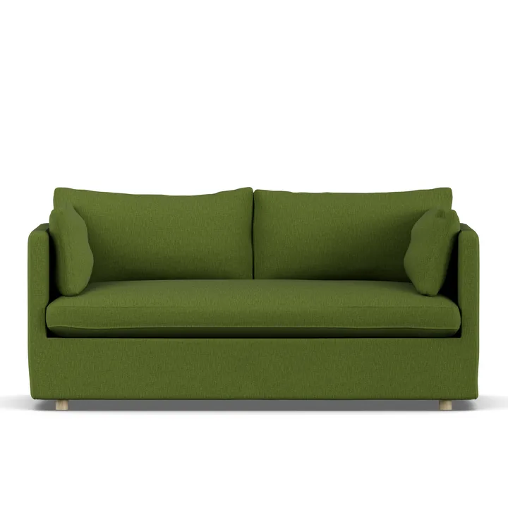 Linnevik sofa - Luiza Green 3975-witgeoliede eiken, 2-zits, met rok - 1898