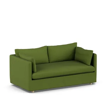 Linnevik sofa - Luiza Green 3975-witgeoliede eiken, 2-zits, met rok - 1898