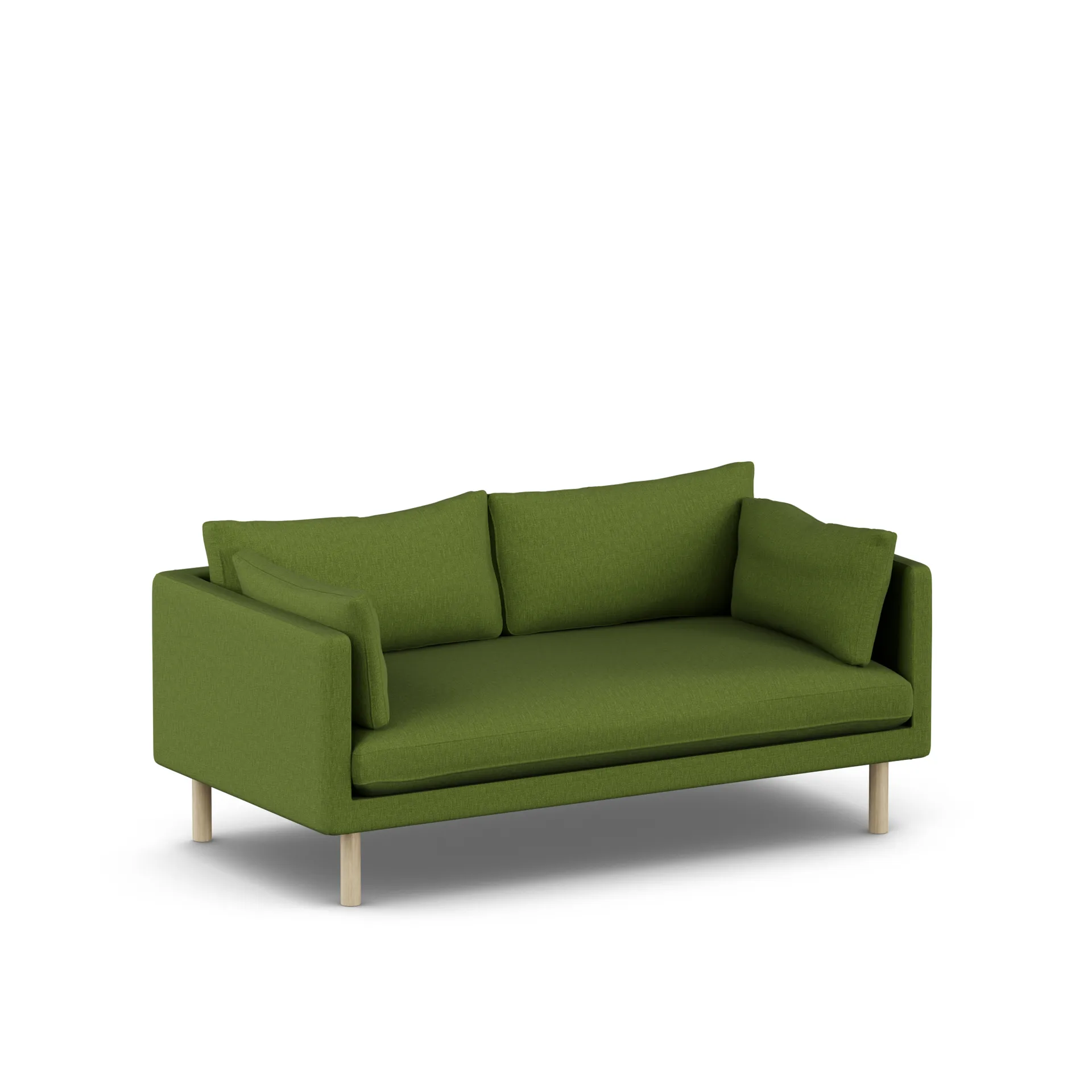 Linnevik sofa, Luiza Green 3975-witgeoliede eiken, 2-zits 1898