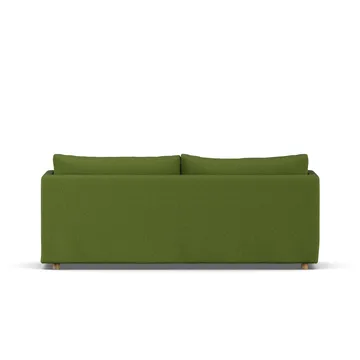 Linnevik sofa - Luiza green 3975-witgeoliede eiken, 3-zits, met rok - 1898