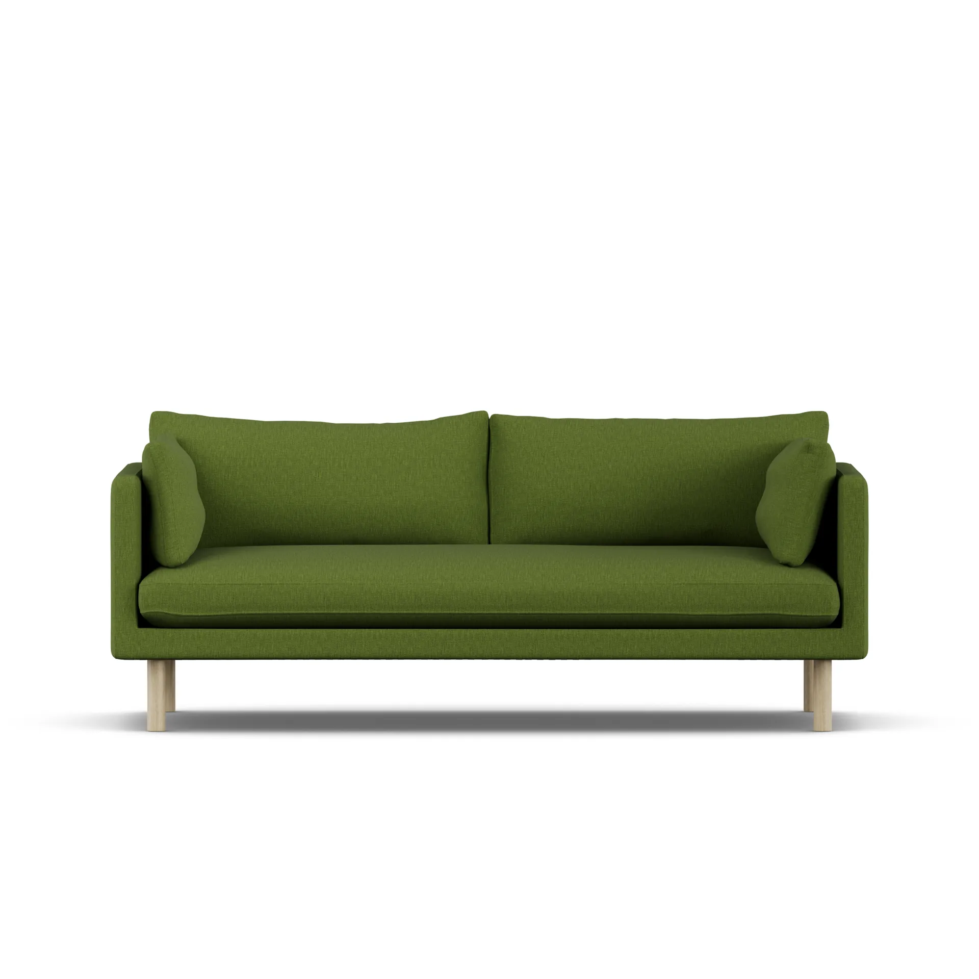 Linnevik sofa, Luiza Green 3975-witgeoliede eiken, 3-zits 1898