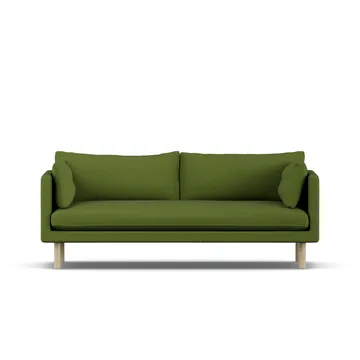 Linnevik sofa - Luiza Green 3975-witgeoliede eiken, 3-zits - 1898