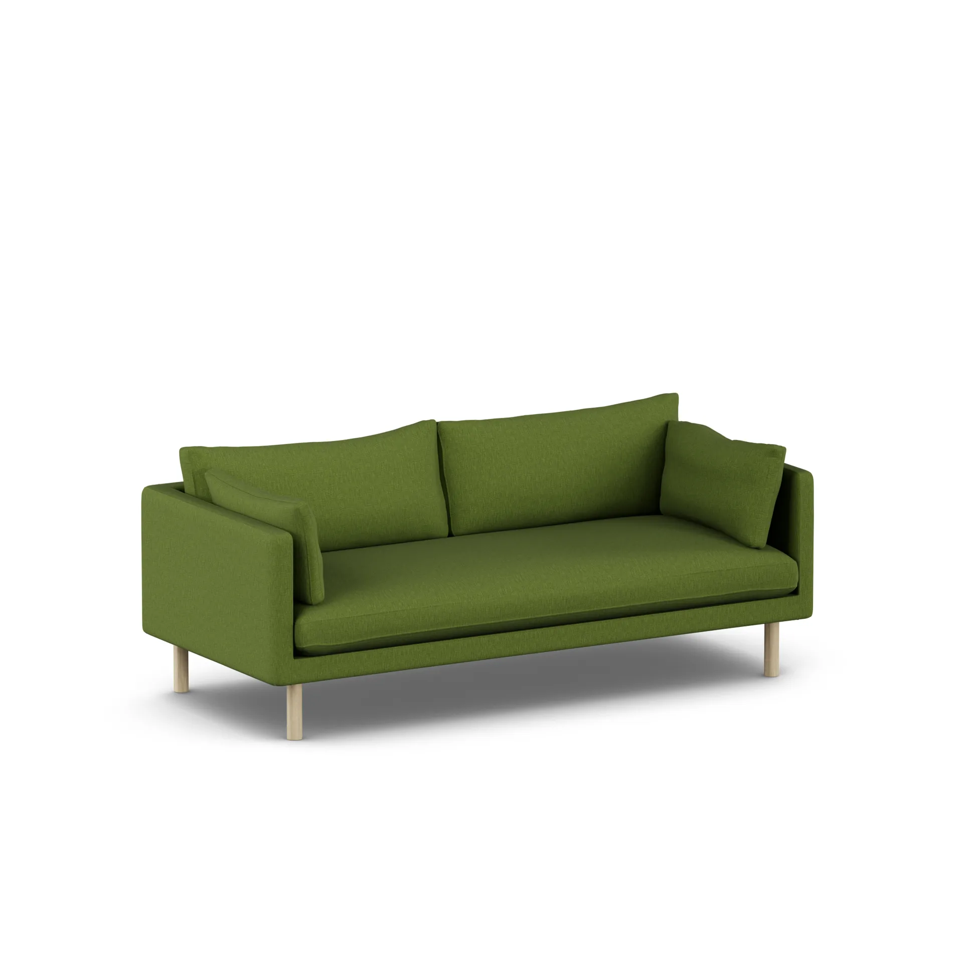 Linnevik sofa, Luiza Green 3975-witgeoliede eiken, 3-zits 1898