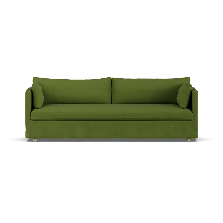 Linnevik sofa - Luiza Green 3975-witgeoliede eiken, 4-zits, met rok - 1898