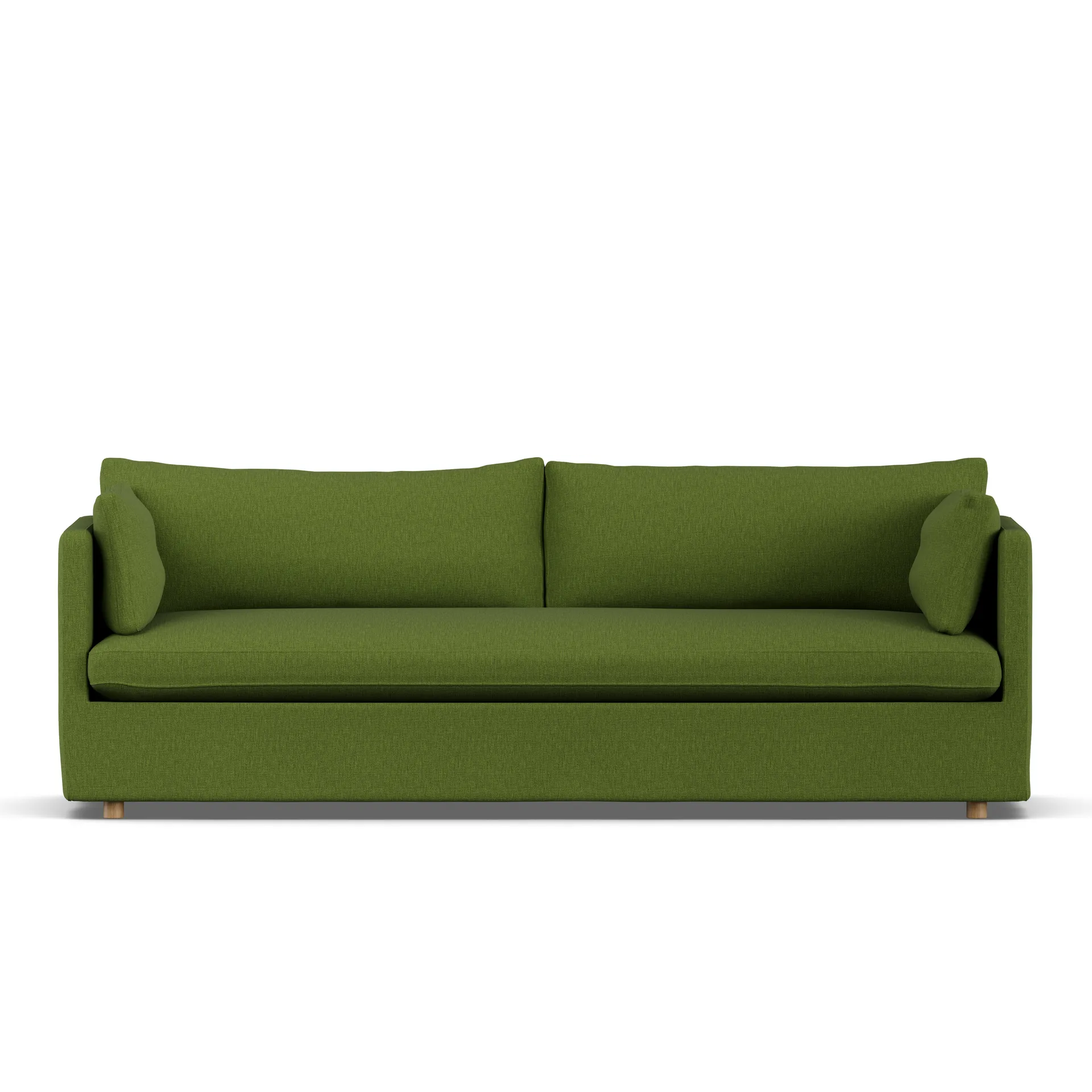 Linnevik sofa, Luiza Green 3975-witgeoliede eiken, 4-zits, met rok 1898