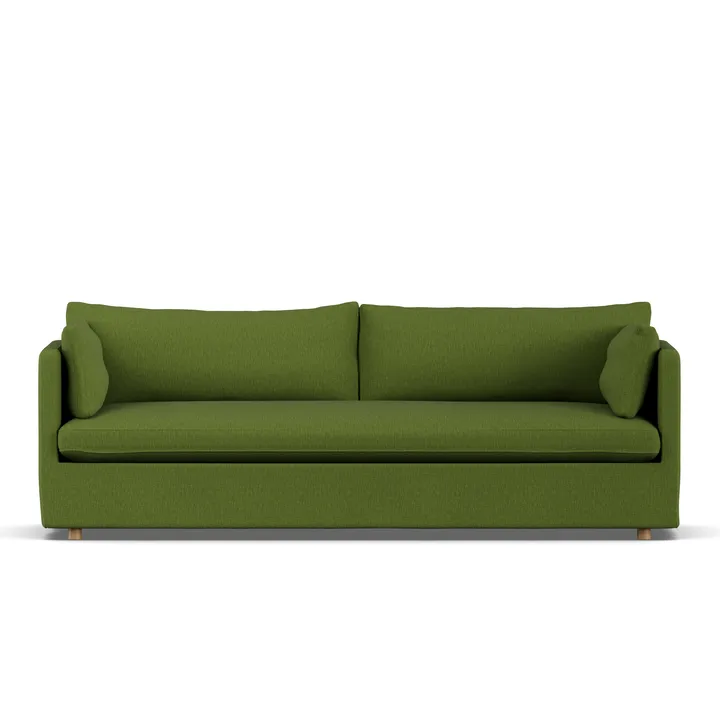 Linnevik sofa - Luiza Green 3975-witgeoliede eiken, 4-zits, met rok - 1898
