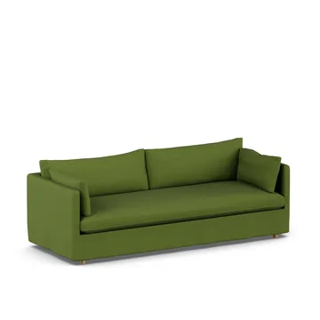 Linnevik sofa - Luiza Green 3975-witgeoliede eiken, 4-zits, met rok - 1898