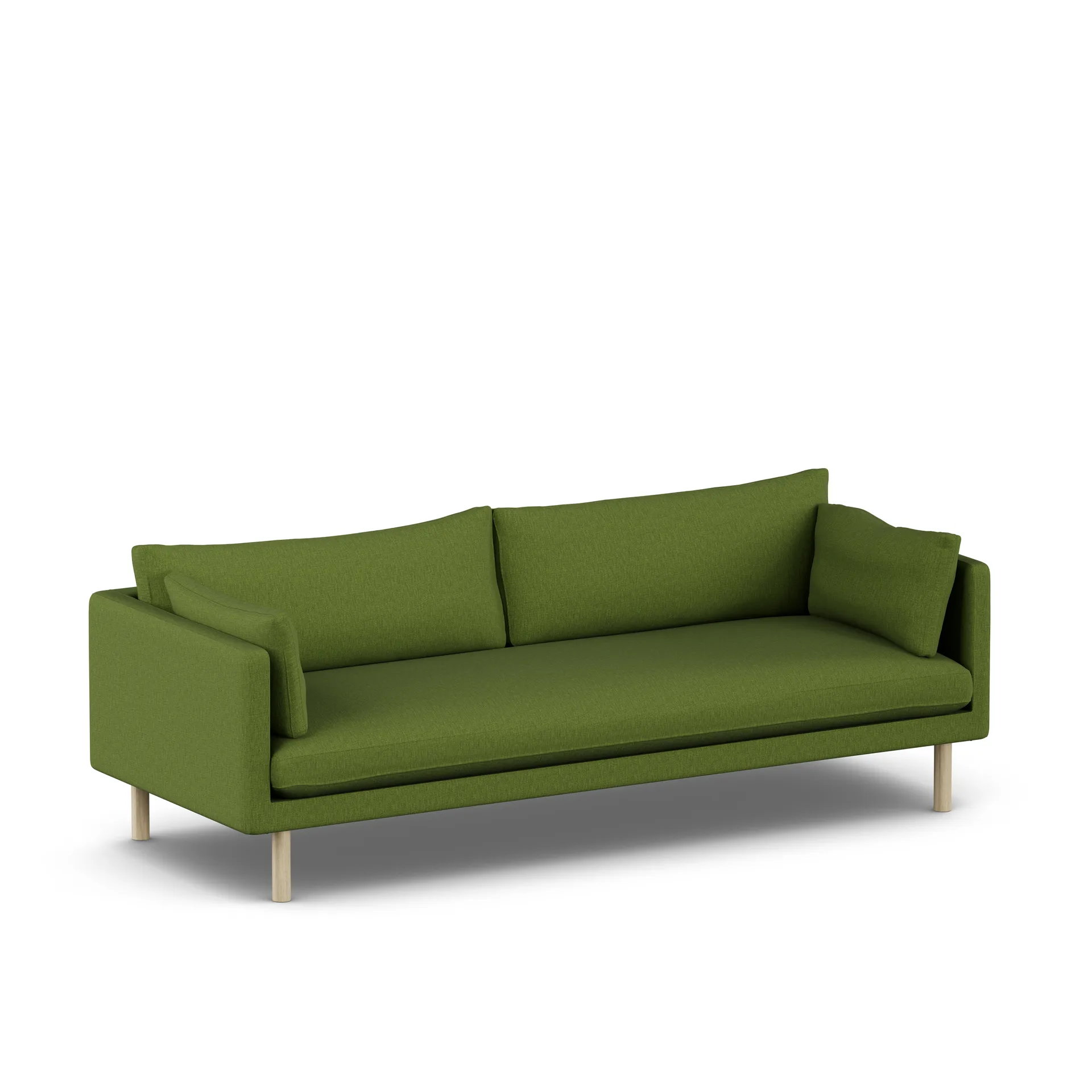 Linnevik sofa, Luiza Green 3975-witgeoliede eiken, 4-zits 1898