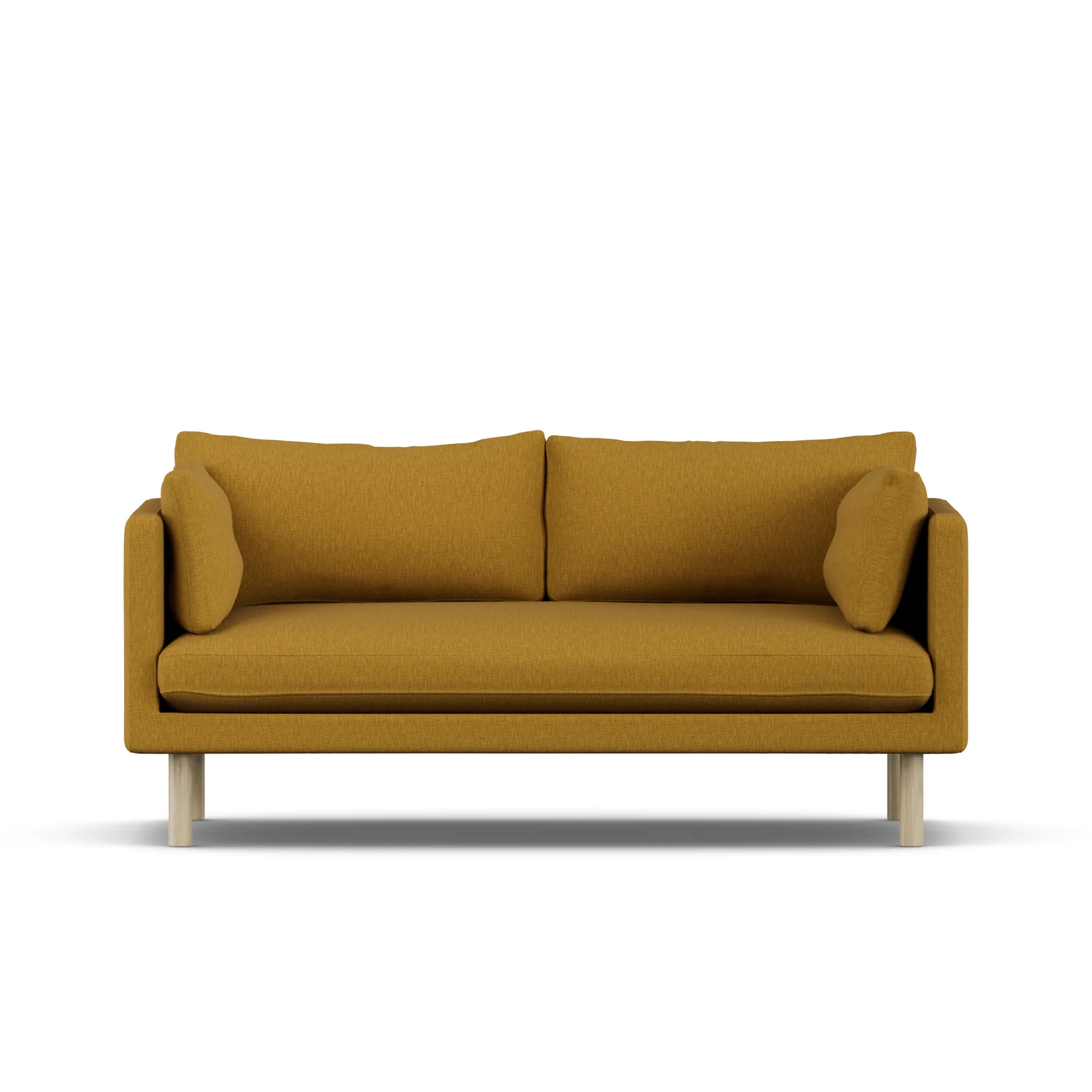 Linnevik sofa, Luiza Mustard 3972-witgeoliede eiken, 2-zits 1898