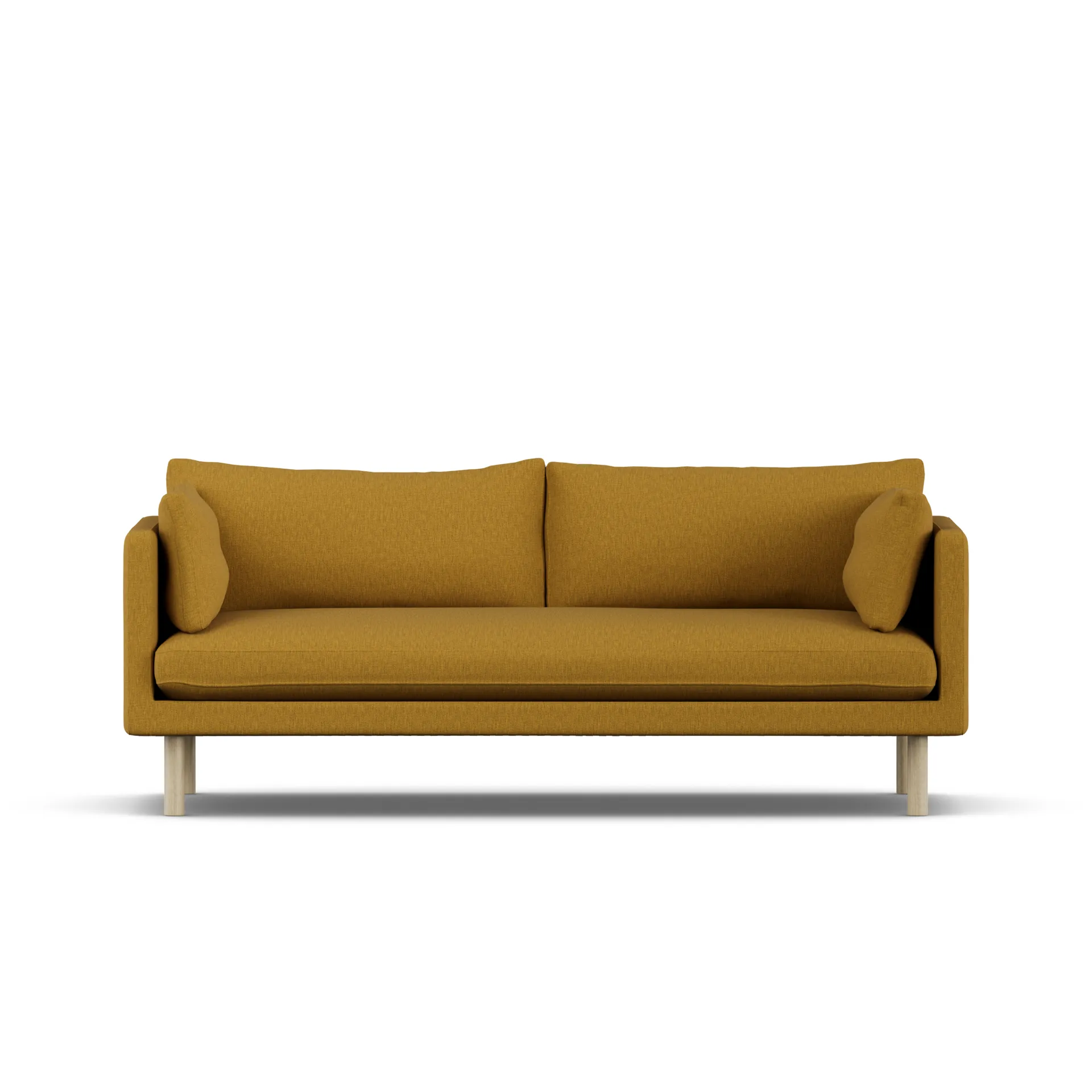 Linnevik sofa, Luiza Mustard 3972-witgeoliede eiken, 3-zits 1898