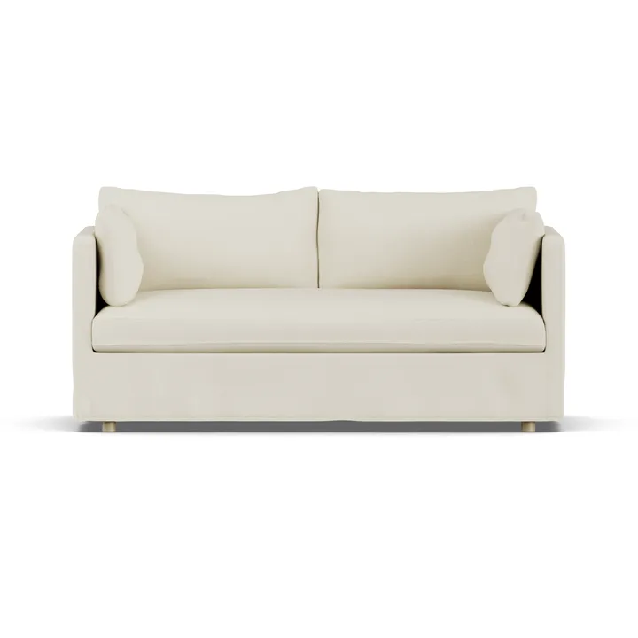 Linnevik sofa - Oslo Nature 1540-witgeoliede eiken, 2-zits, met rok - 1898