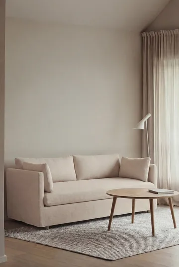 Linnevik sofa - Oslo Nature 1540-witgeoliede eiken, 2-zits, met rok - 1898