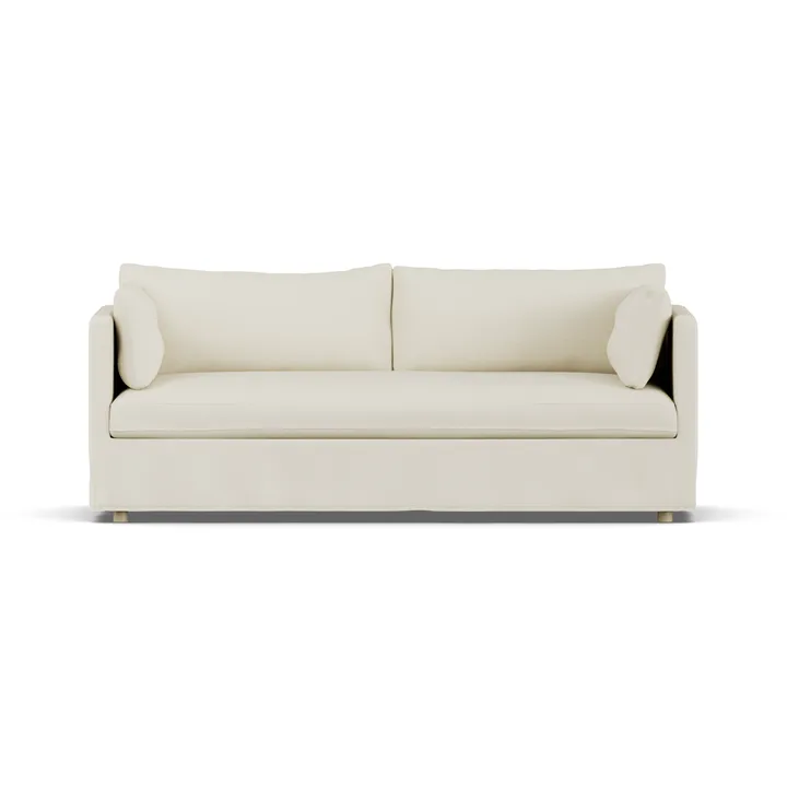 Linnevik sofa - Oslo Nature 1540-witgeoliede eiken, 3-zits, met rok - 1898