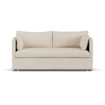 Linnevik sofa - Same Beige 6670-witgeoliede eiken, 2-zits, met rok - 1898