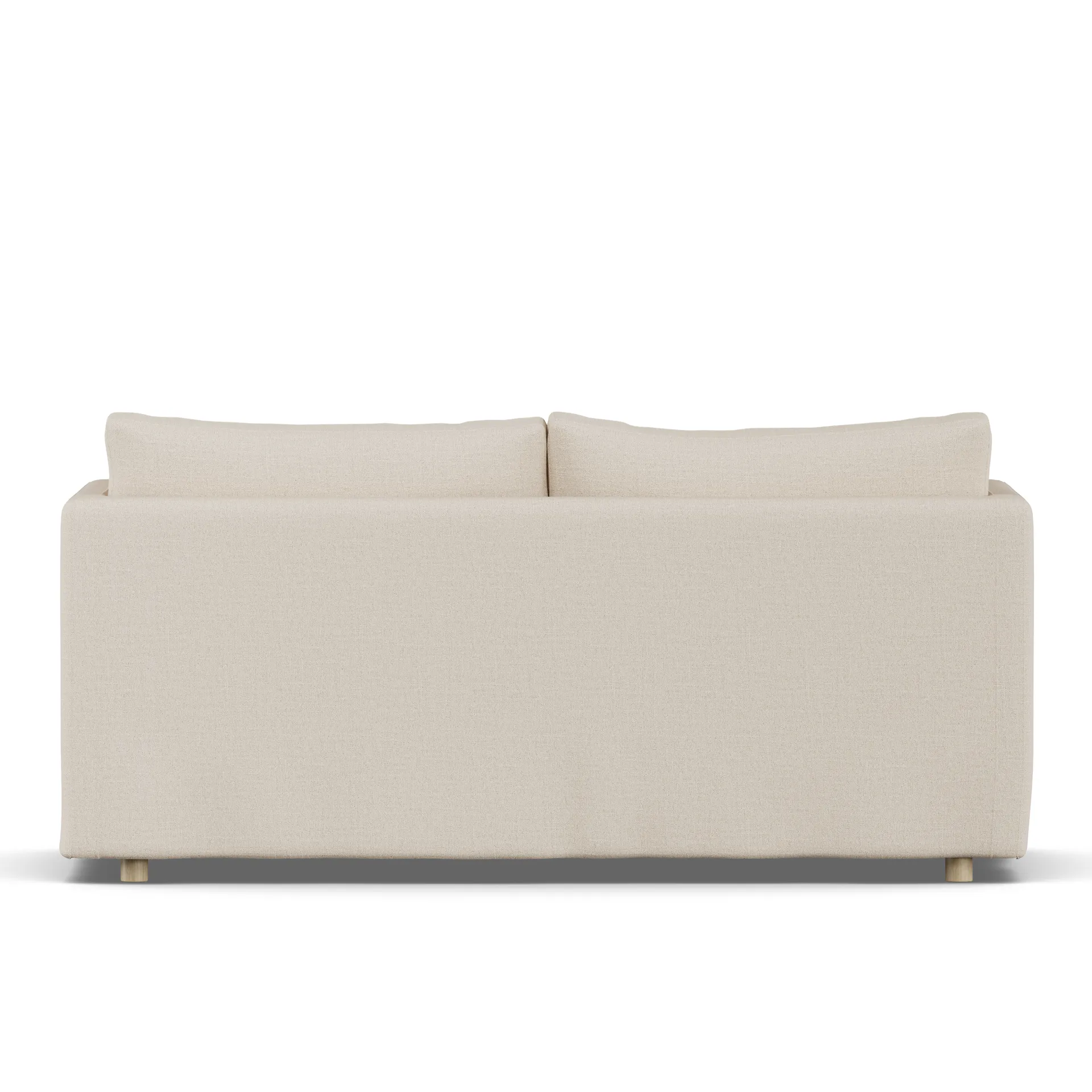 Linnevik sofa, Same Beige 6670-witgeoliede eiken, 2-zits, met rok 1898