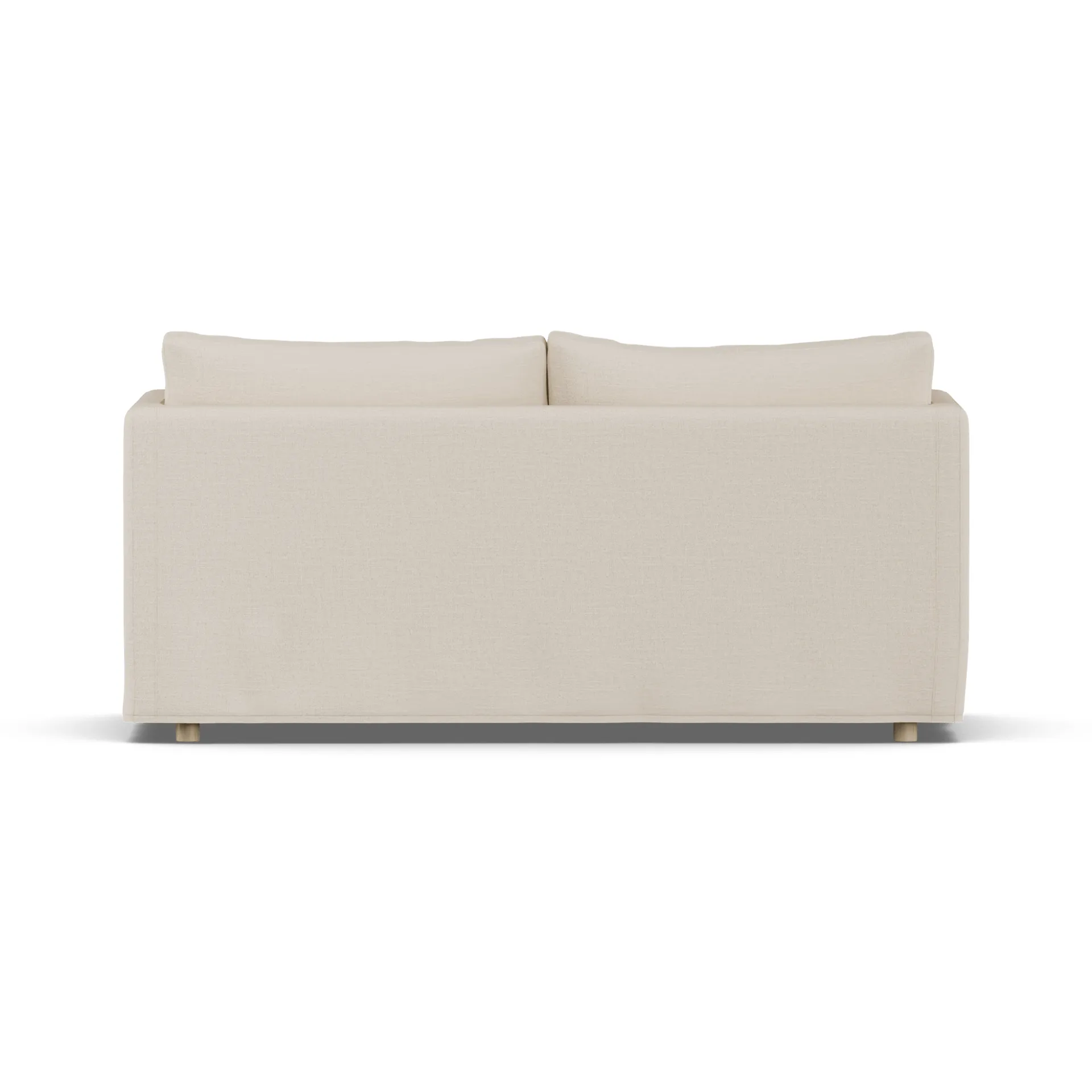 Linnevik sofa, Same Beige 6670-witgeoliede eiken, 2-zits, met rok 1898