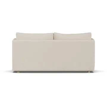 Linnevik sofa - Same Beige 6670-witgeoliede eiken, 2-zits, met rok - 1898