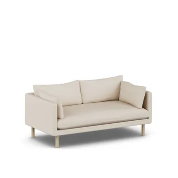 Linnevik sofa - Same Beige 6670-witgeoliede eiken, 2-zits - 1898