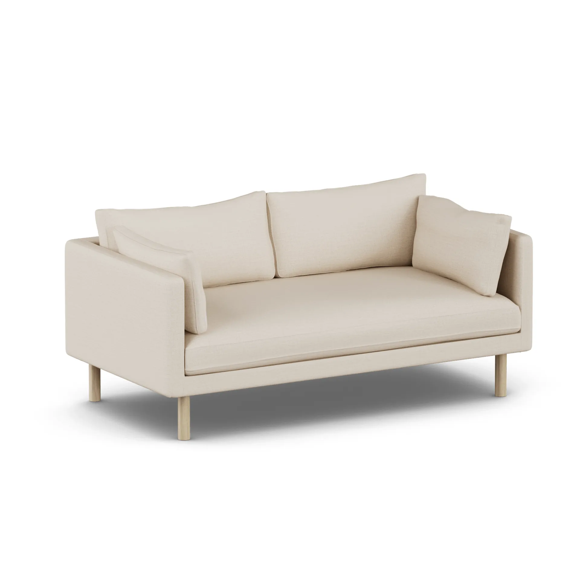 Linnevik sofa, Same Beige 6670-witgeoliede eiken, 2-zits 1898