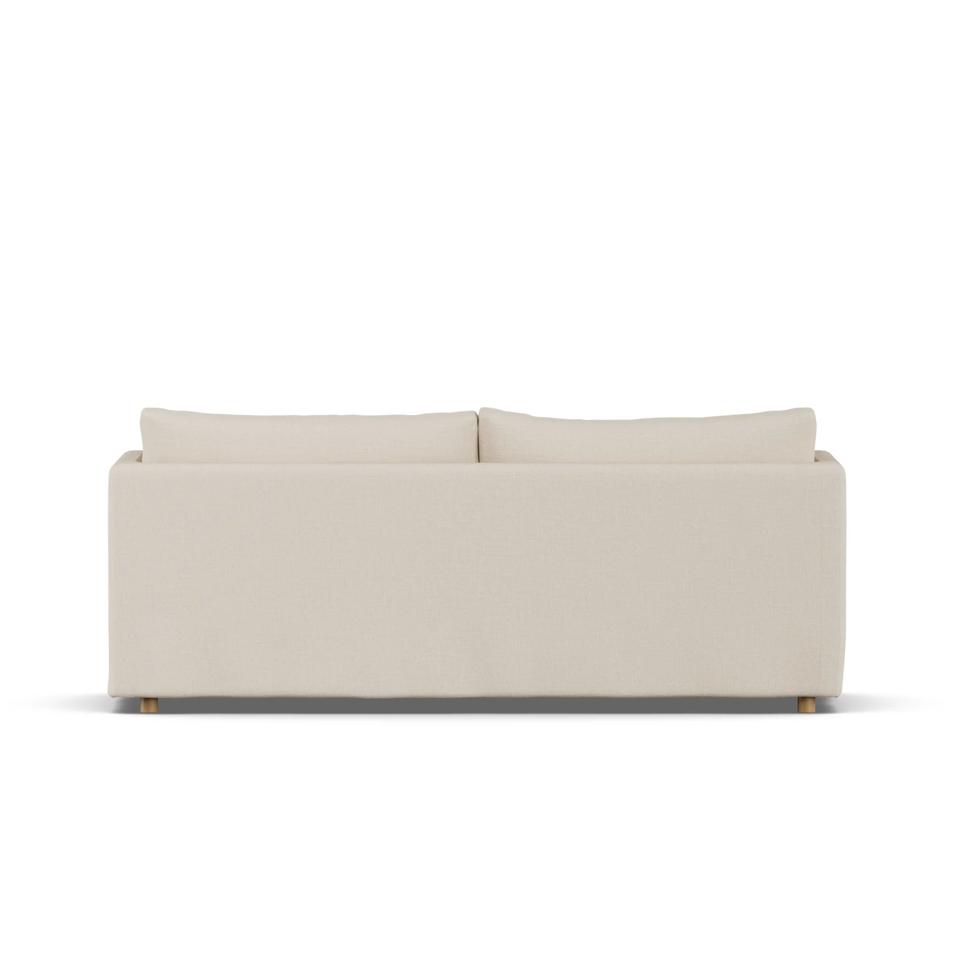 Linnevik sofa, Same Beige 6670-witgeoliede eiken, 3-zits, met rok 1898