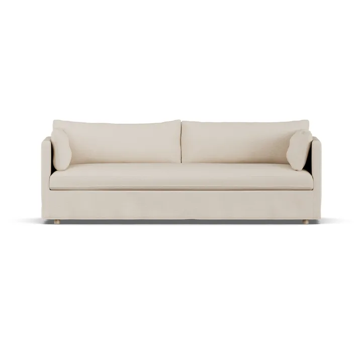 Linnevik sofa - Same Beige 6670-witgeoliede eiken, 4-zits, met rok - 1898